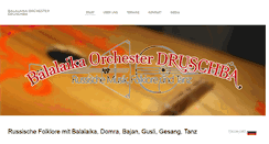 Desktop Screenshot of druschba-orchester.de