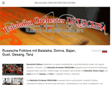 Tablet Screenshot of druschba-orchester.de